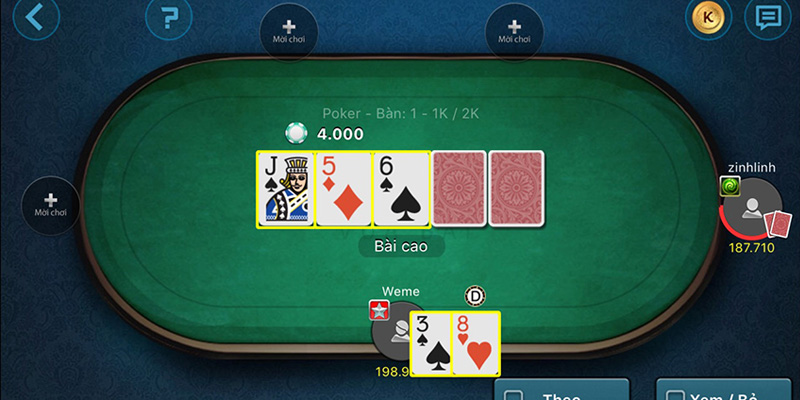 Cách Chơi Game Poker Online